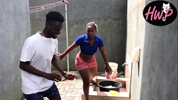 HORNY GIRL RUNNING AFTER HER NEIGBOR’S BIG COCK